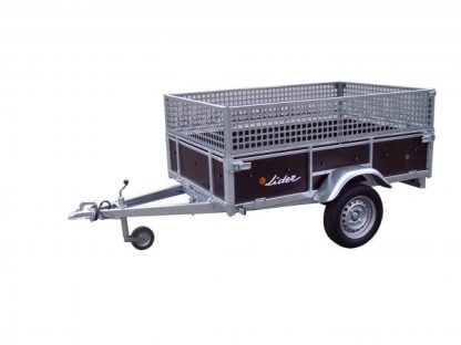 Lider single axle Wooden Sided Trailer 43440 201 x 133 x 40cm bed 750kg gw with ramp tailgate - Image 6