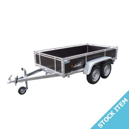 Lider twin axle Wooden Sided Trailer 39450 251 x 133 x 40cm bed 750kg gw (8'x 4')