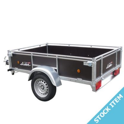Lider single axle Wooden Sided Trailer 43440 201 x 133 x 40cm bed 750kg gw