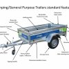 Lider Camping trailers standard features