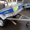 Lider Saragos general purpose un-braked single axle trailer front tipper view