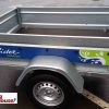 Lider Saragos general purpose un-braked single axle trailer side view