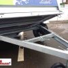 Lider Saragos general purpose un-braked single axle trailer under side view