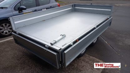 Lider electric tipping trailer sides down rear side