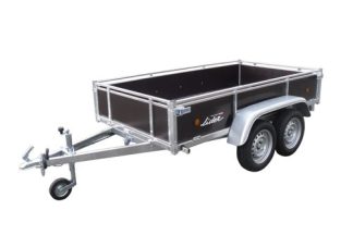 Lider twin axle Wooden Sided Trailer 39450 251 x 133 x 40cm bed 750kg gw (8'x 4')